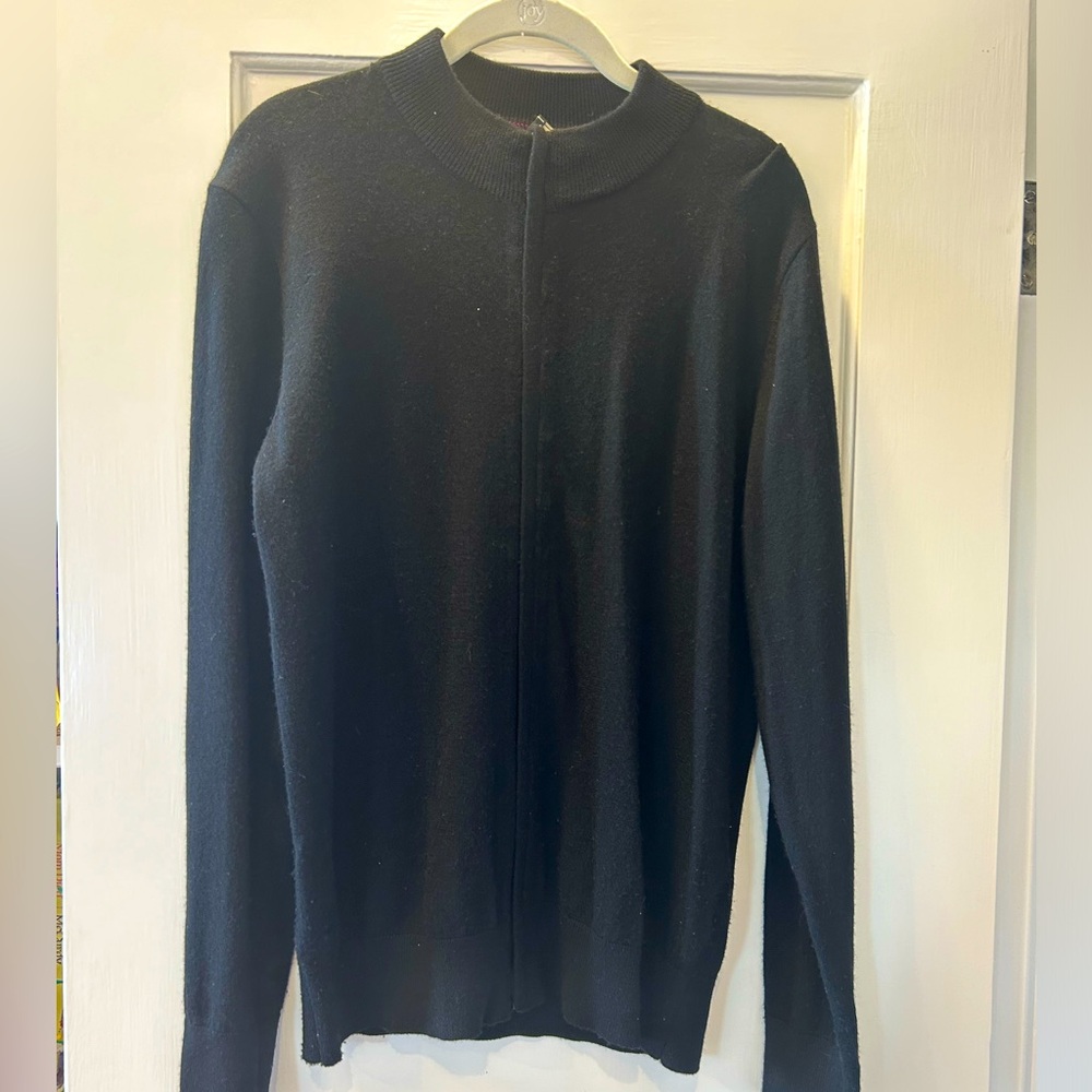 Black Zip Up Sweater